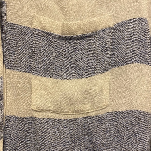 Rails 100% rayon long sleeve button down blue and white striped shirt, size - Picture 5 of 9